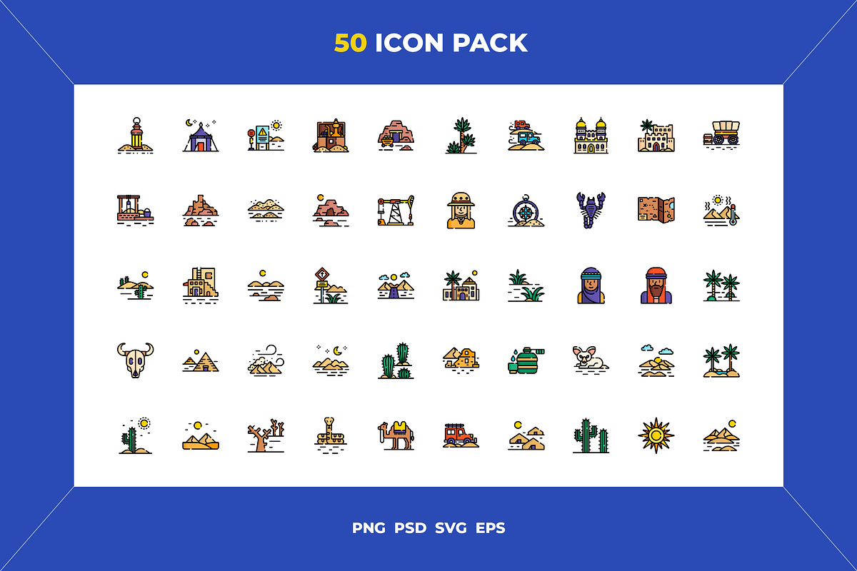 Desert icons, an Outline Icon by Wencory (Photo 1 of 2)