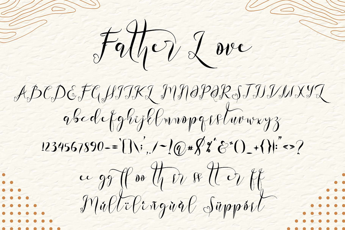 Father Love, a Script Font by Yoga Letter (Photo 6 of 6)