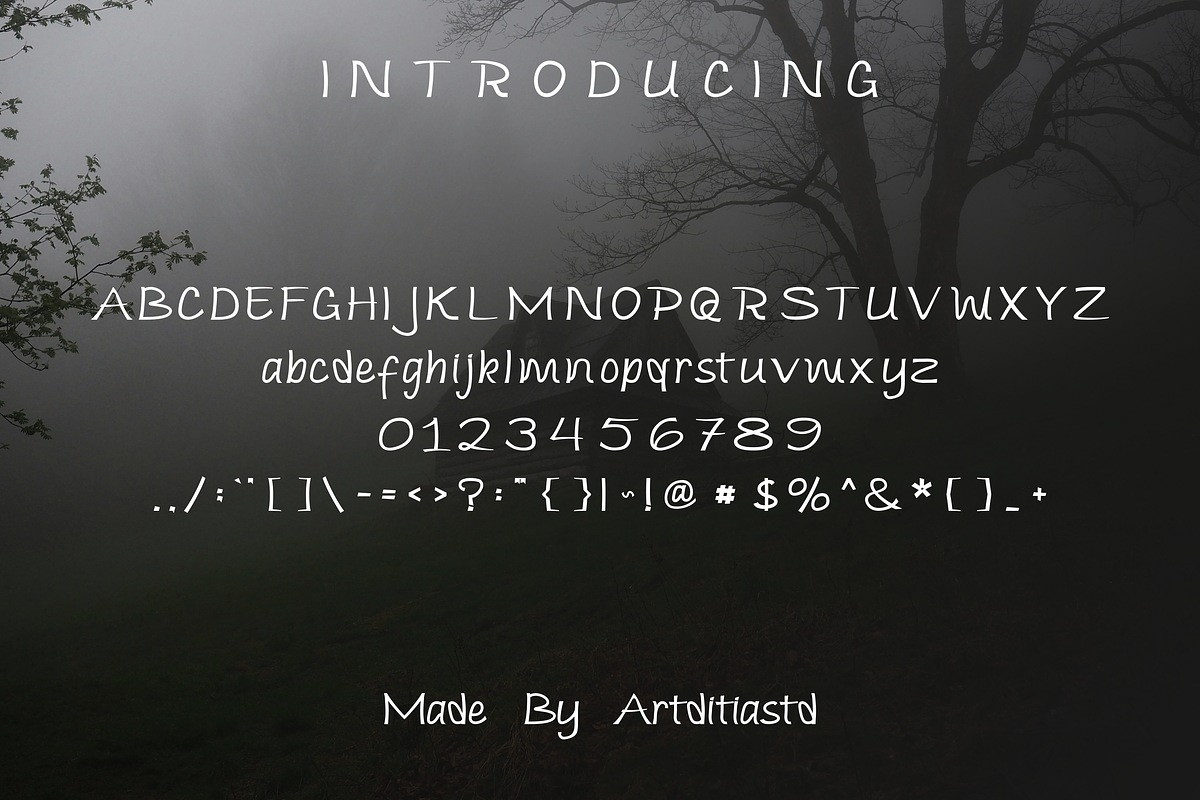 Cengcha font, a Handwritten Font by artditiastd (Photo 2 of 3)