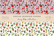 Berry Bliss Seamless Patterns, an Illustration by fashionaddict (Thumbnail 4 of 6)