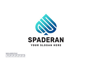 Spade Gradient Logo Vector Icon, a Branding & Logo Template by yuanesei