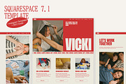 Red Squarespace Website Template, a Squarespace Template by Of July Studio (Thumbnail 4 of 11)