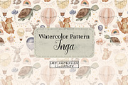 Inga Seamless Pattern, a Pattern Graphic by koberstein (Thumbnail 1 of 4)