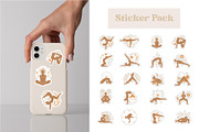 Yoga Vector Clip Art Collection, a Healthcare Illustration by Vibérains (Thumbnail 12 of 13)