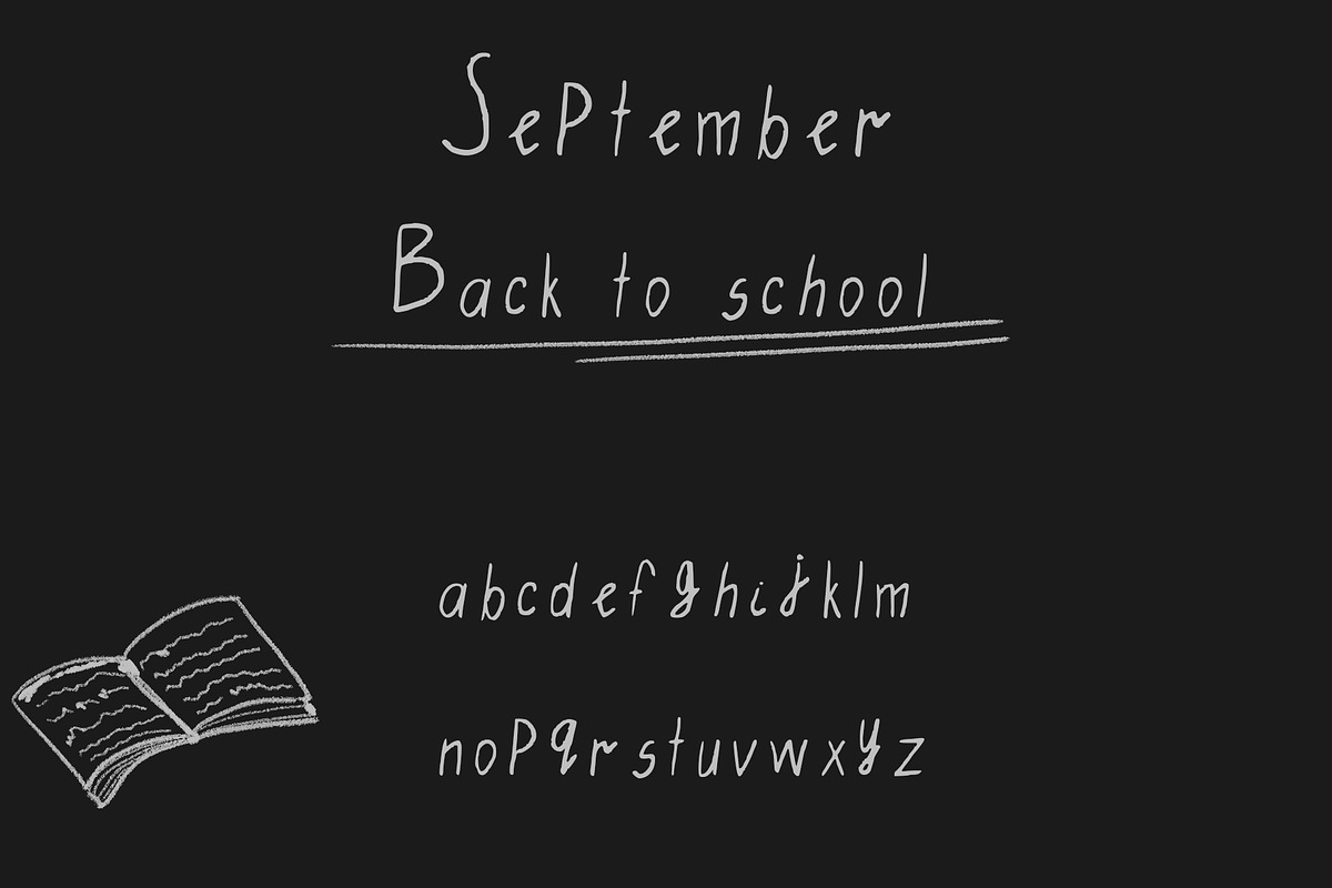 Chalk Font, a Sans Serif Font by lycka (Photo 3 of 3)
