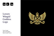 Luxury Winged Goddess Logo, a Branding & Logo Template by Luxury Logos (Thumbnail 1 of 4)