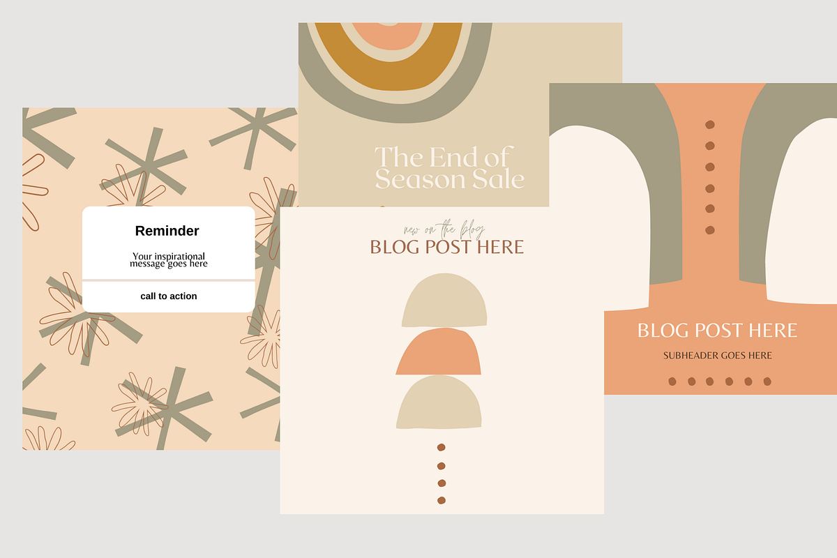 Boho Social Media Templates, a Device Mockup by Le Maison Bohem (Photo 9 of 10)