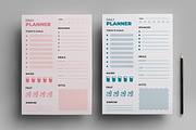 Daily Planner Template, a Stationery Template by MightyDesign (Thumbnail 1 of 7)