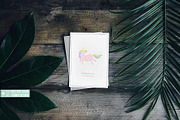 Pink unicorn sticker pack, an Icon by WalnutBird (Thumbnail 4 of 4)