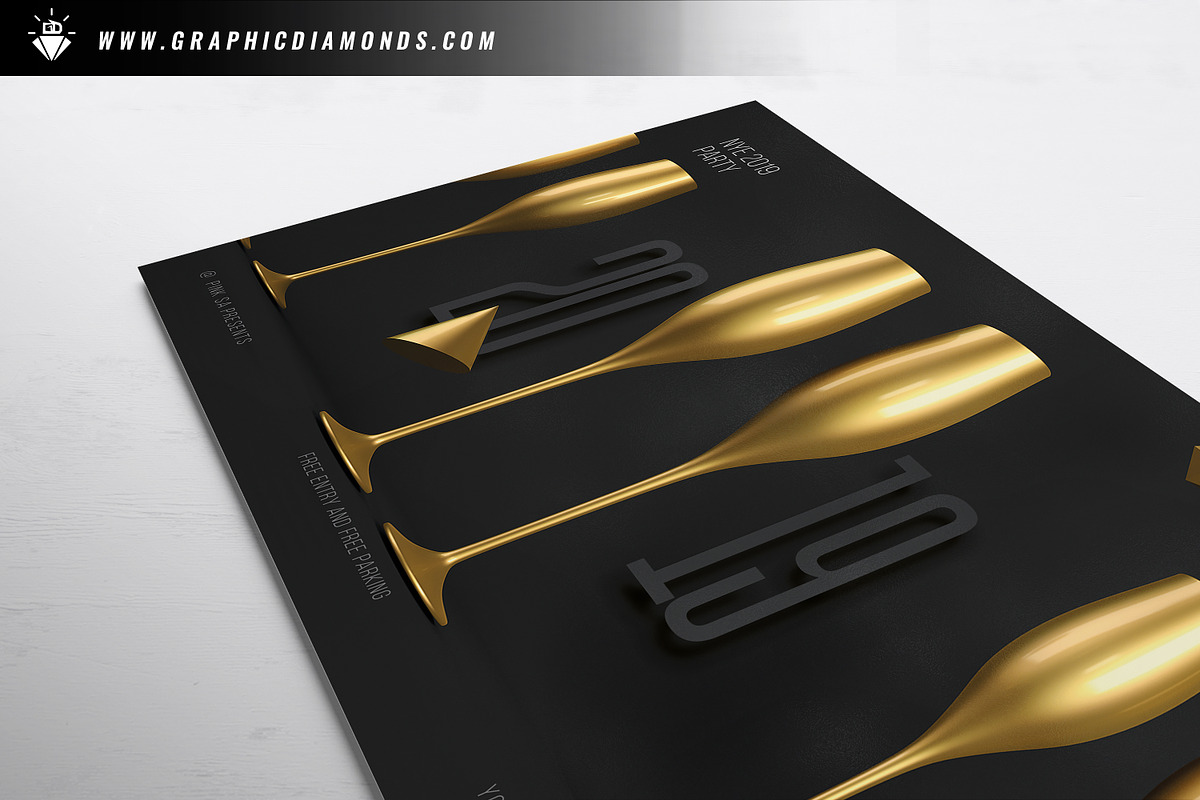 New Year Flyer, a Flyer Template by GraphicDiamonds (Photo 5 of 5)