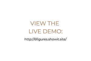 6 Figures Showit Website Template