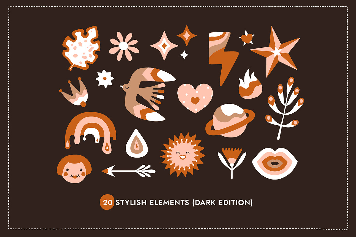 Girls support. Illustration set., an Object Graphic by anna khramtsova (Photo 3 of 10)