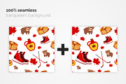 Country Symbols Seamless Patterns, a Pattern Graphic by 3Y_Design (Thumbnail 3 of 6)