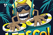 DJ Music monster, an Illustration by YuliaBiser (Thumbnail 1 of 3)