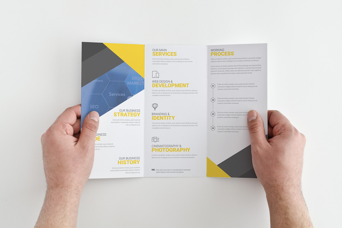 wee Corporate  trifold brochure, a Brochure Template by Momentostudio (Photo 4 of 4)