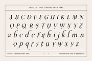 Charles - Ligature Serif Font Family, a Serif Font by SilverStag Type Foundry (Thumbnail 25 of 32)