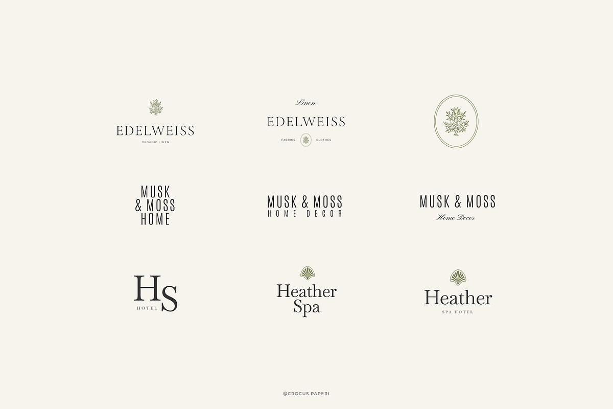 LUXURY Logos & Business Cards, a Branding & Logo Template by Crocus Paperi (Photo 5 of 17)