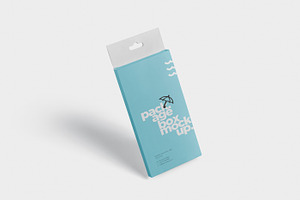 Package Box Mockup -Rectangle Hanger