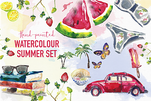 Summer watercolour set