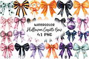 Halloween Coquette Bow Clipart, an Illustration by CraftArtStudio (Thumbnail 1 of 6)