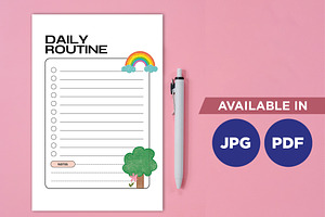 Rainbow Planner For Print