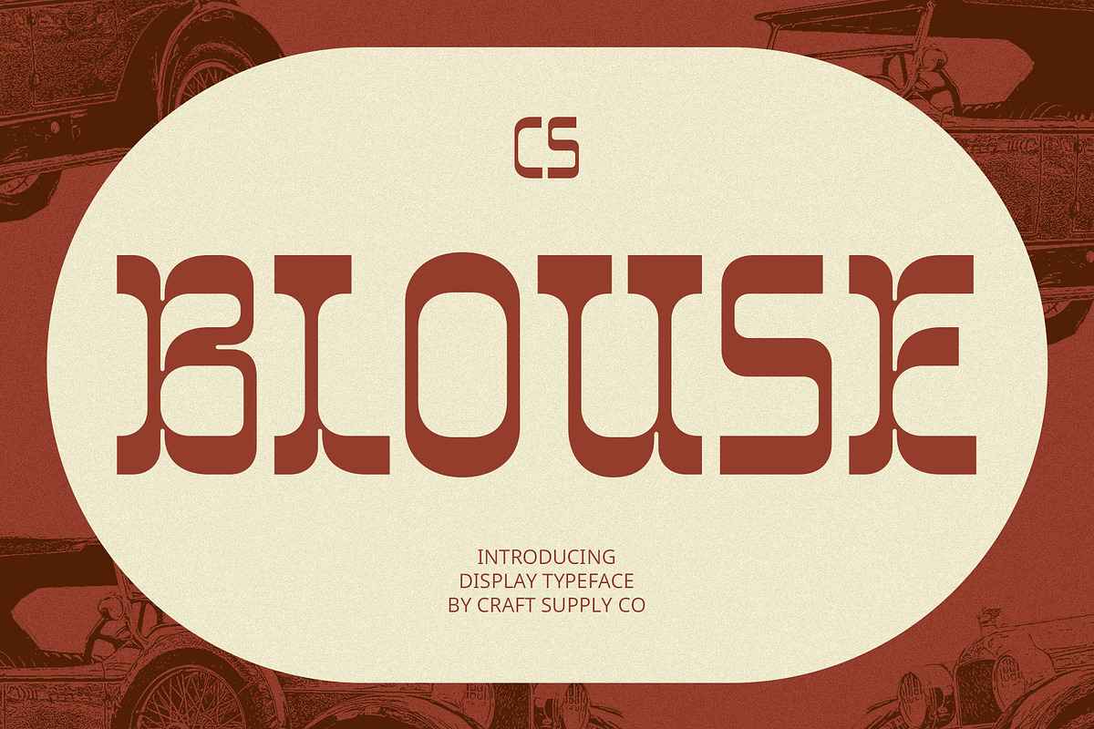 CS Blouse – Reverse Contrast Font, a Serif Font by Craft Supply Co. (Photo 1 of 8)