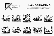 Landscaping Tools Icon, a Solid Icon by Akatype Studio (Thumbnail 1 of 3)