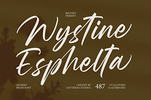 Wystine Esphelta Modern Brush Font