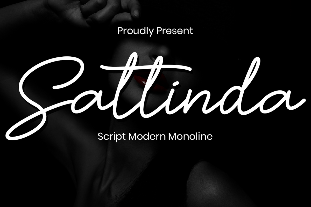 Sattinda Script Monoline Font, a Script Font by MC Creative (Photo 1 of 7)