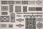 Elegant Mandala Clipart Bundle, a Decorative Illustration by Designer_Momina (Thumbnail 1 of 21)