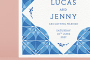 Blue Tiles Wedding Invitation Bundle, an Invitation Template by Wedding Whippet (Thumbnail 10 of 10)