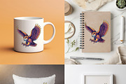 Barn owl spreads its wings to fly, an Animal Illustration by yod67 (Thumbnail 3 of 10)