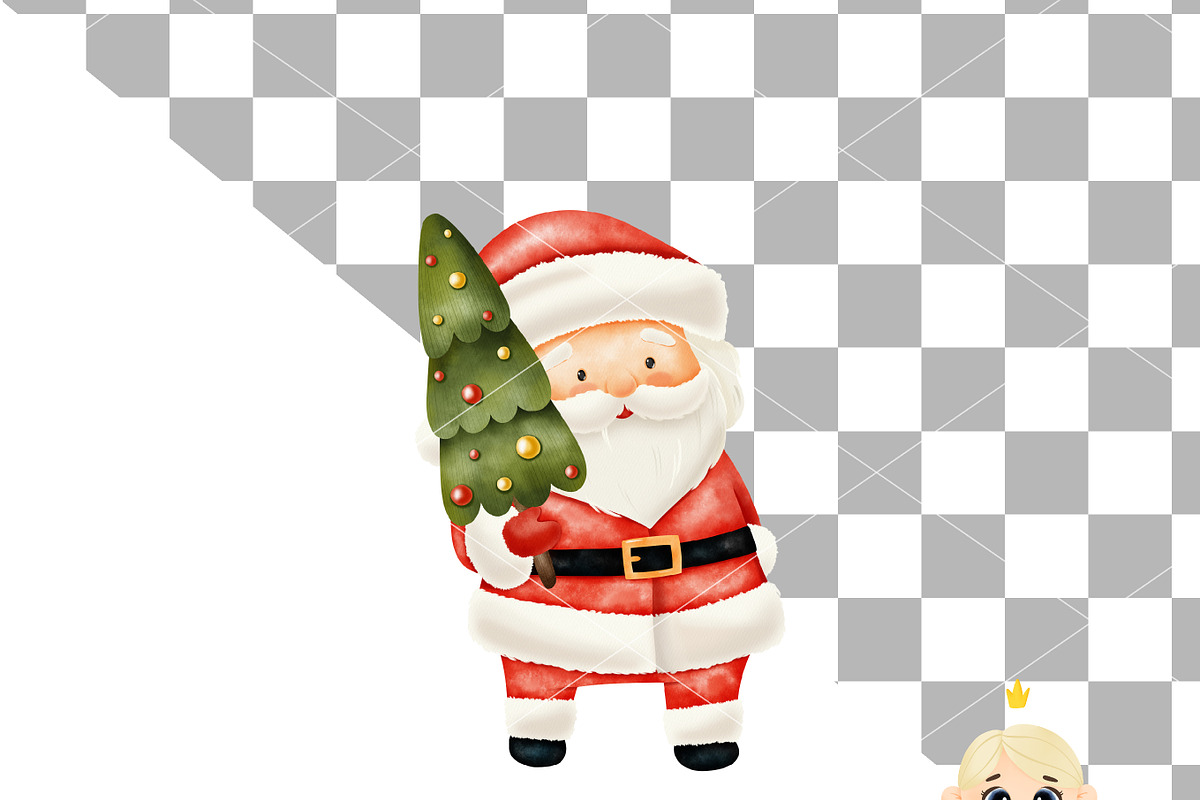 Christmas Watercolor Clipart, a Decorative Illustration by Natalya_Mona_Art (Photo 6 of 7)