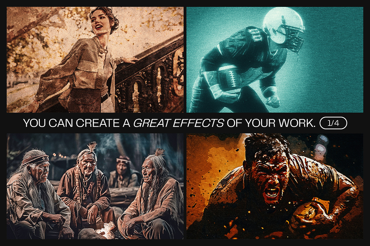 12 Photo Effect Templates, a Layer Style Add-On by iDoodle Studio (Photo 3 of 6)