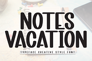 Notes Vacation | Script Font, a Script Font by Scratchones (Thumbnail 1 of 8)