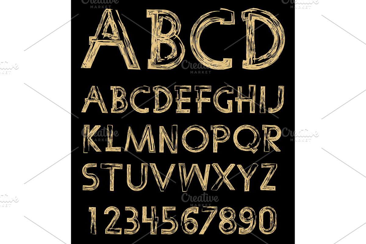 Graphic vector alphabet, an Icon by RODINA (Photo 1 of 3)