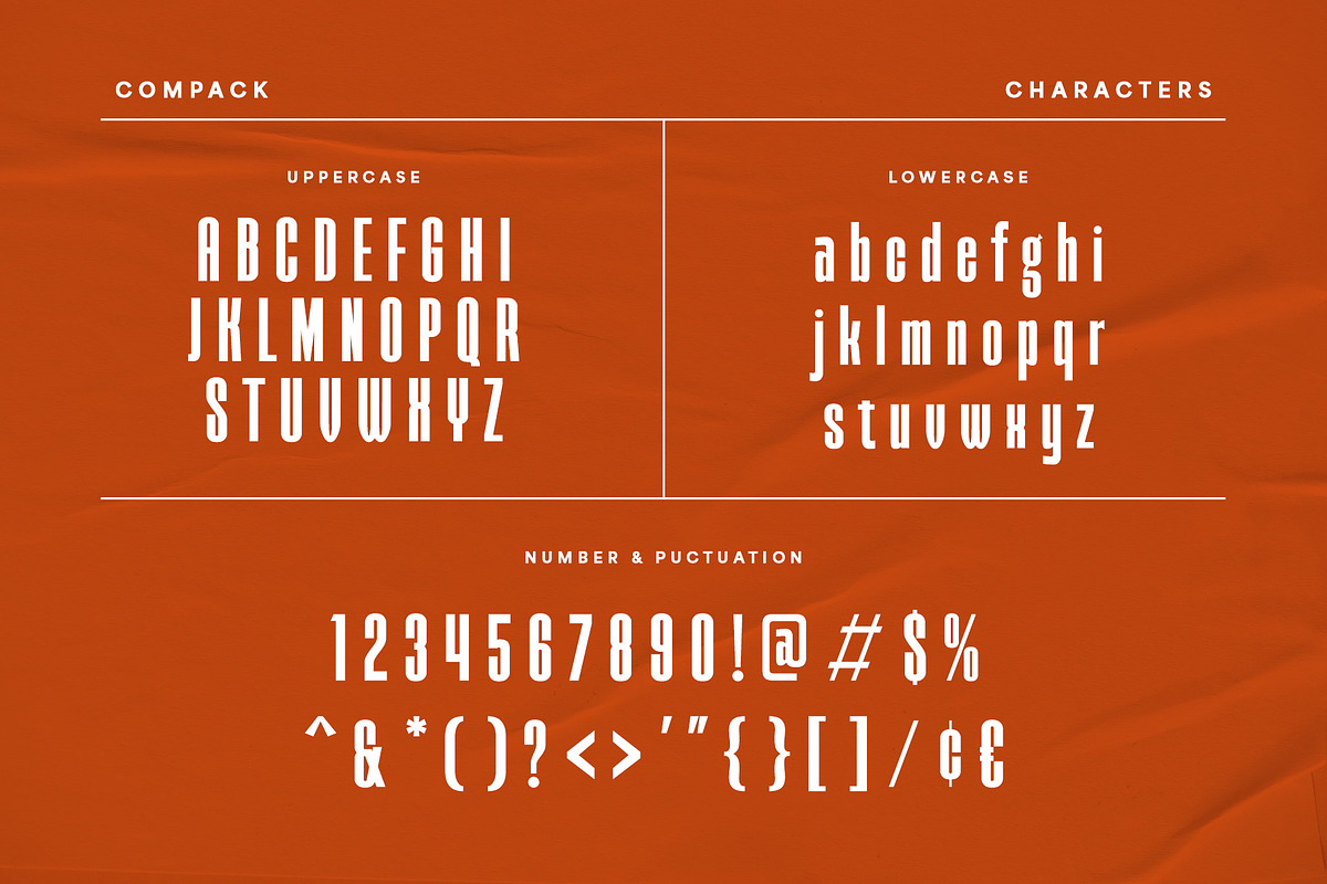 Compack - Bold & Modern Sans, a Sans Serif Font by Almeera Std (Photo 6 of 6)