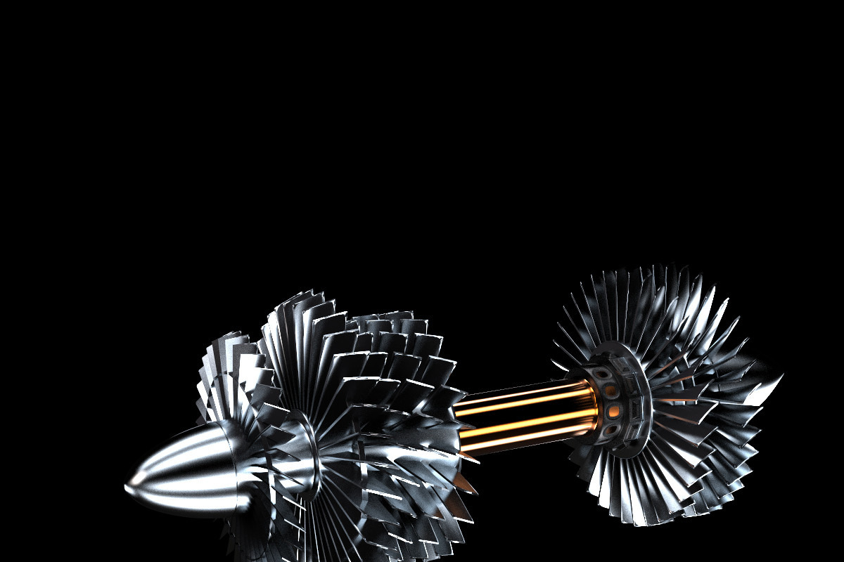 turbine aircraft, a Cars & Vehicle 3D Model by konstantin.ermolaev (Photo 2 of 8)