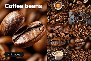 Coffee beans - 41 images, a Food & Drink Photo by Handmadefont