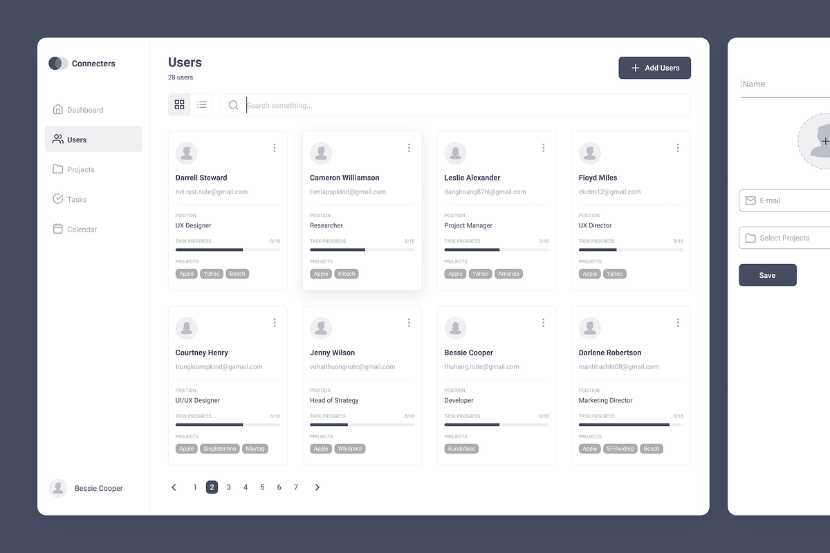 CRM Wireframe Kit, a Wireframe Template by vadim.zaycev (Photo 2 of 6)