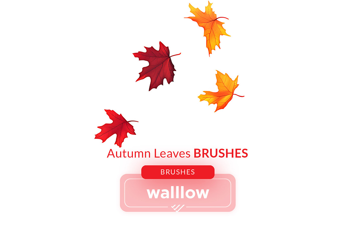Autumn Fall Leaves Photoshop Brushes, a Brushes & More by Walllow Creatives (Photo 2 of 3)