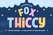 Fox Thiccy : 4 Font Styles, a Handwritten Font by Fox7 By Rattana (Thumbnail 1 of 13)