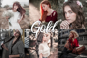 10 Lightroom CC Presets - Gold