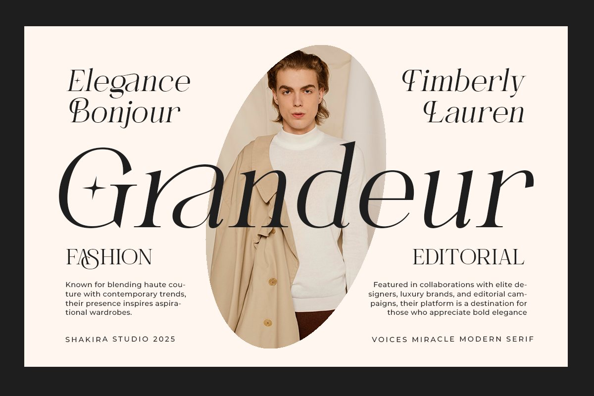 Voices Miracle - Minimal Elegant, a Serif Font by Shakira Studio (Photo 6 of 10)