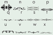 Flourishes Dividers &Swirls Dingbats, a Symbol Font by Minimalartstudio (Thumbnail 6 of 9)
