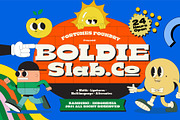 Boldie Slab Font Width, a Slab Serif Font by Fortunes Co (Thumbnail 1 of 12)