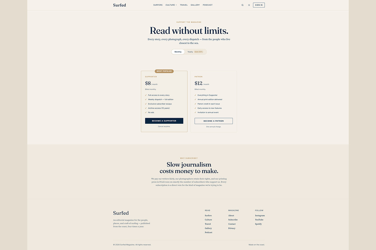 Surfed, a HTML Template by Roccano (Photo 4 of 5)