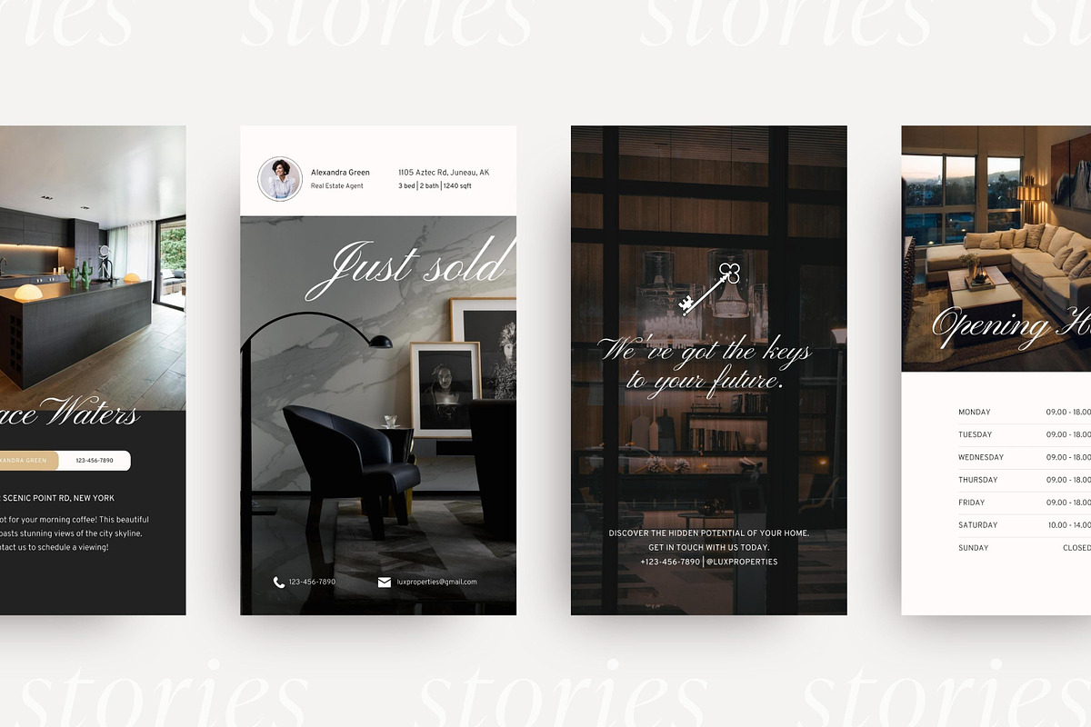 Luxury Real Estate templates, a Social Media Template by LiliesandBerries (Photo 9 of 10)