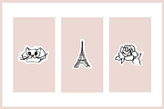 18 Instagram Stories Highlight Icons, a Social Media Template by Kristina Dubnovitskaya (Thumbnail 4 of 6)