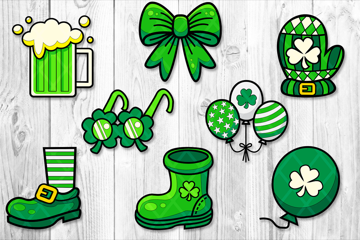 St.Patrick Clipart Set Color Version, an Illustration by V Design Creator (Photo 8 of 8)